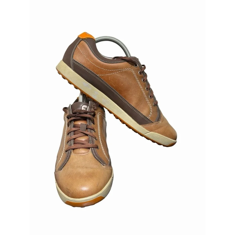 FootJoy‎ Golf Shoes Contour Casual Brown Spikeless 54244 Men Size 8.5M Lace Up